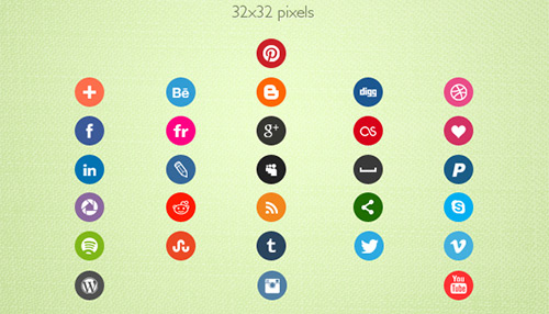 23 Awesome, Free Social Media Icon Sets (PSDs, PNGs, & More)