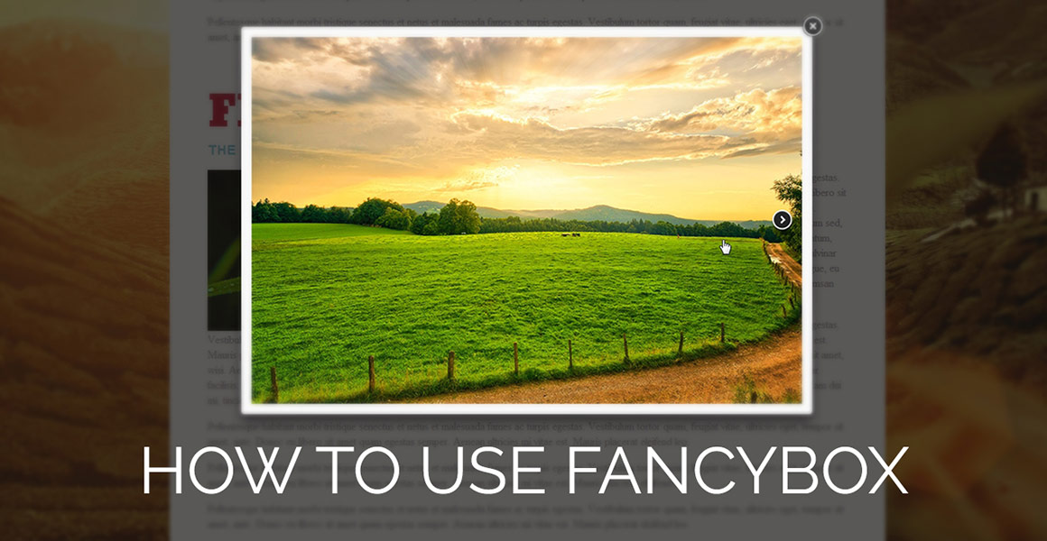 How To Use Fancybox