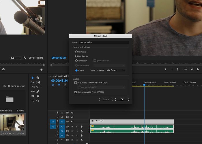 adobe premiere clip voice out of sync