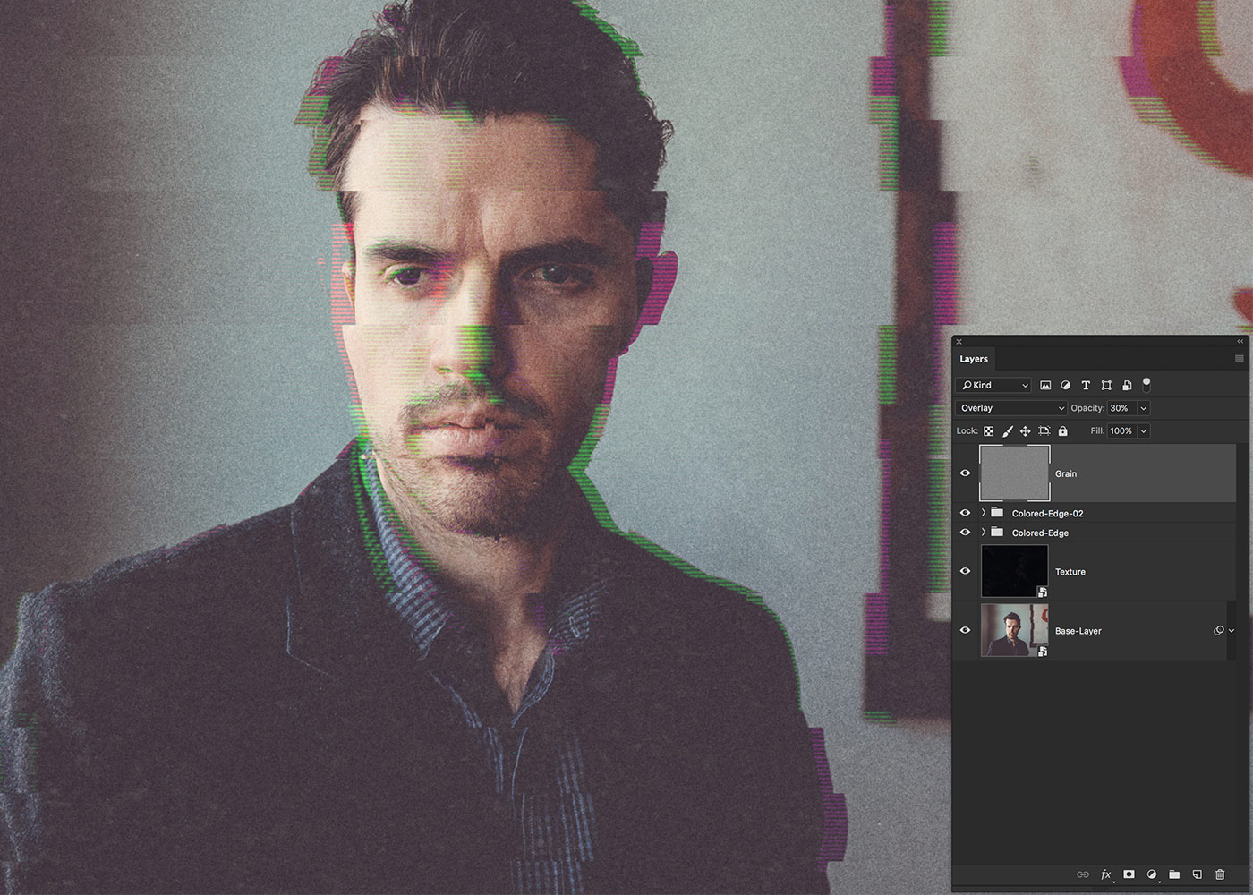 How To Create 5 Amazing Glitch Effects In Photoshop! (Free Glitch ...