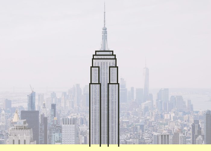 Empire State Building Line Art With Illustrator And The Shaper Join Tools