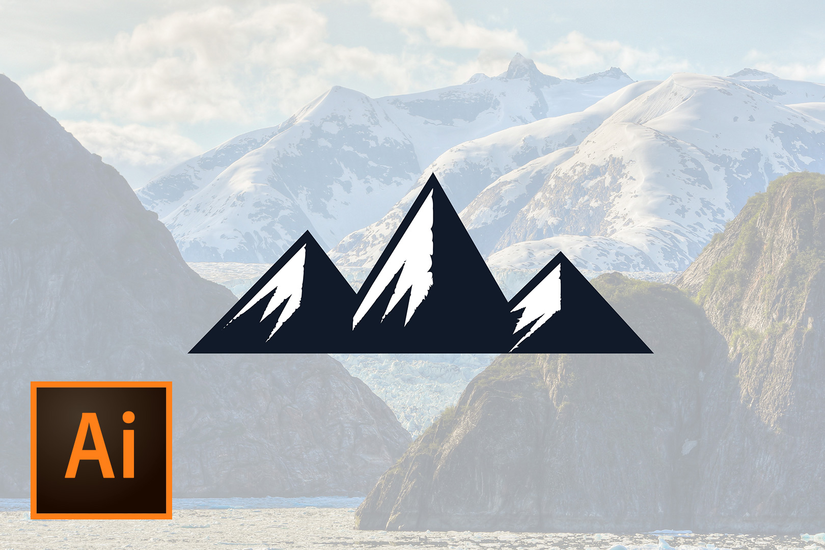 Create A Mountain Graphic Illustration Illustrator Tutorial Photoshop