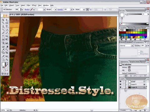Download Create Vector Distressed Text Effect - Illustrator Tutorial
