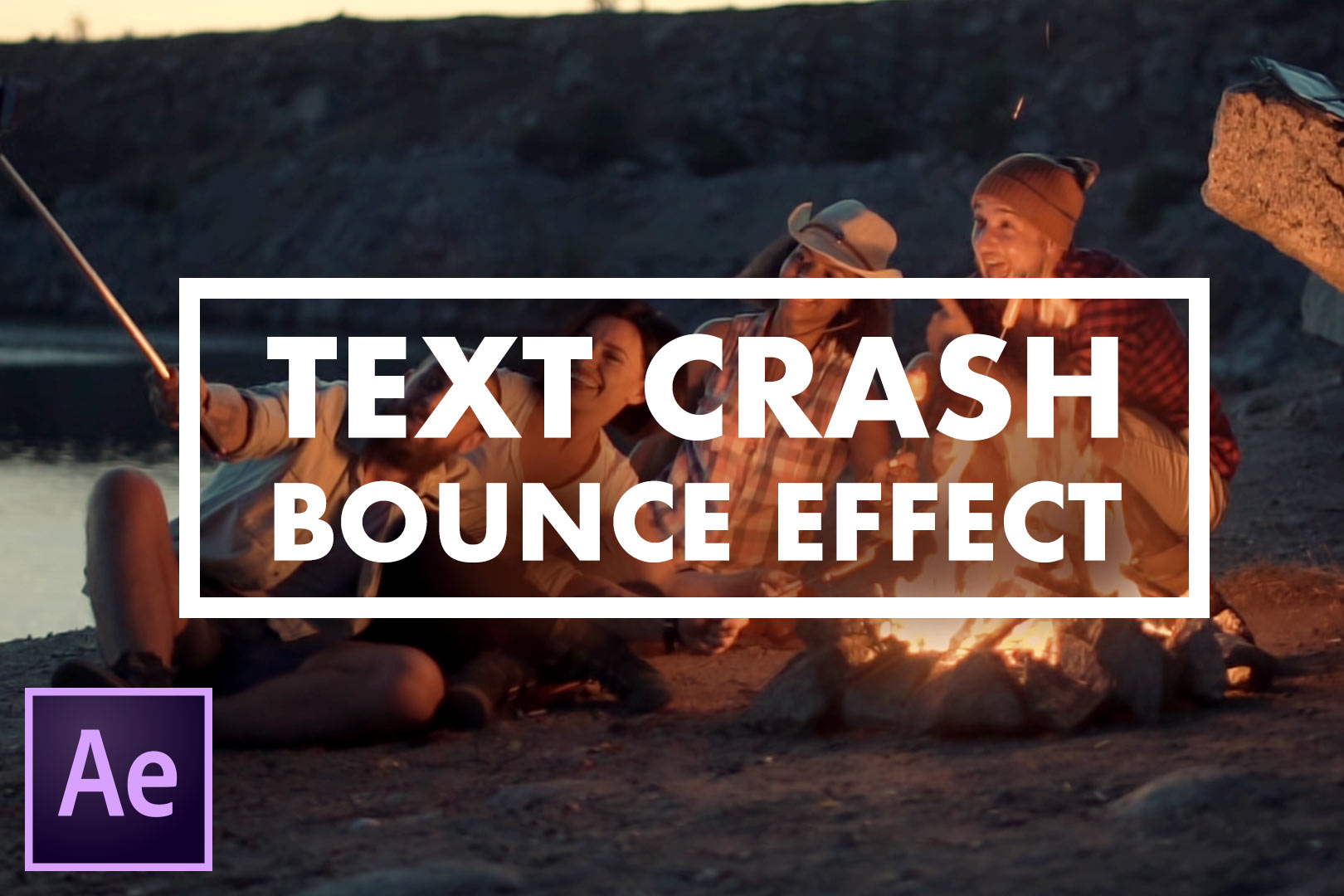 Make A Text Crash Bounce Animation Effect After Effects Tutorial