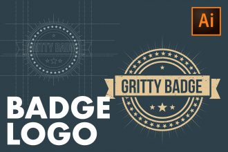 How to create a BADGE LOGO in Illustrator CC!